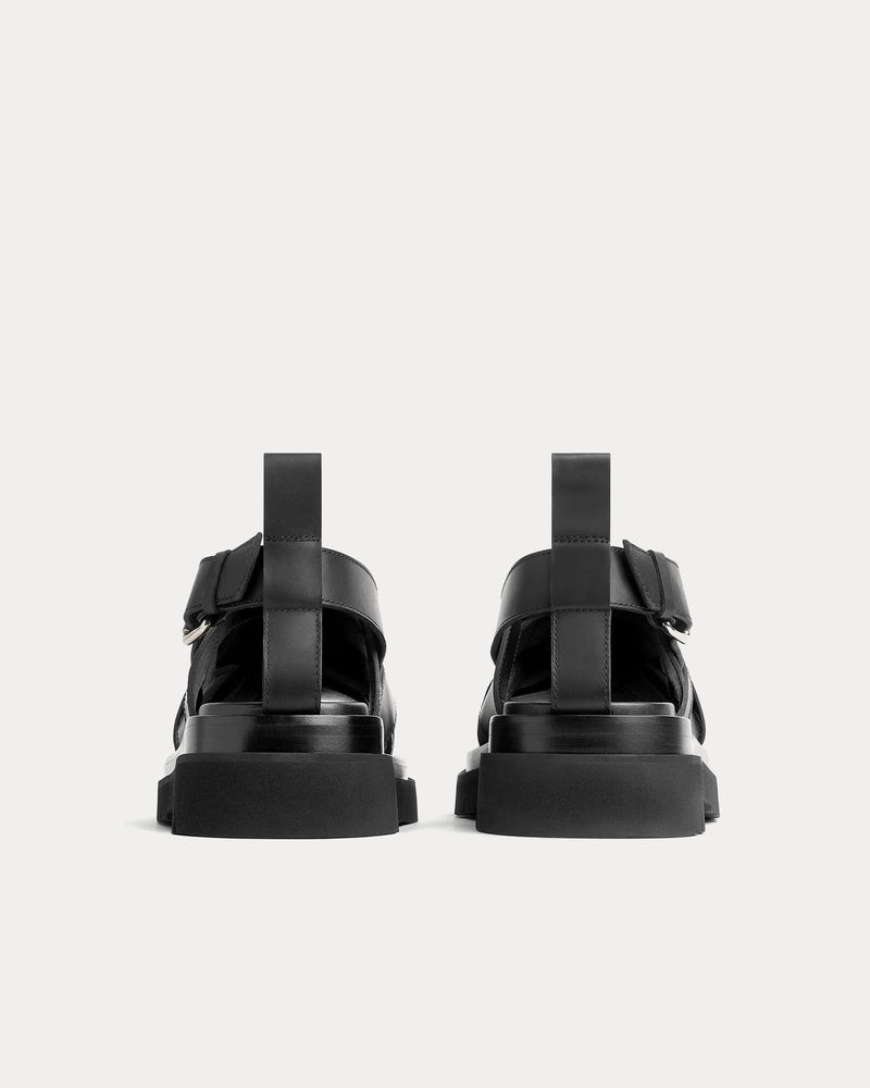 Bottega Veneta Lug Strap Black Sandals - 3