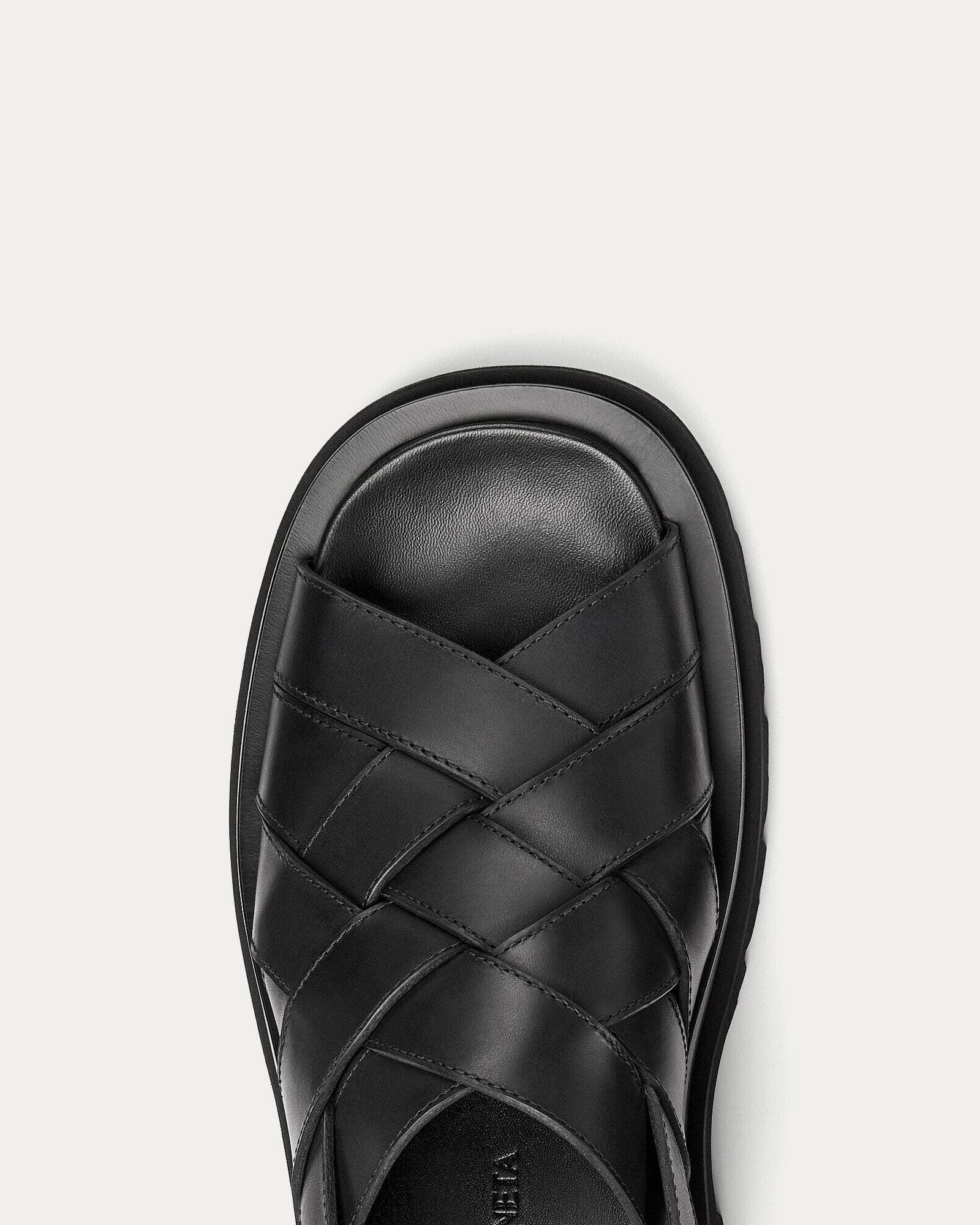 Bottega Veneta Lug Strap Black Sandals - 4