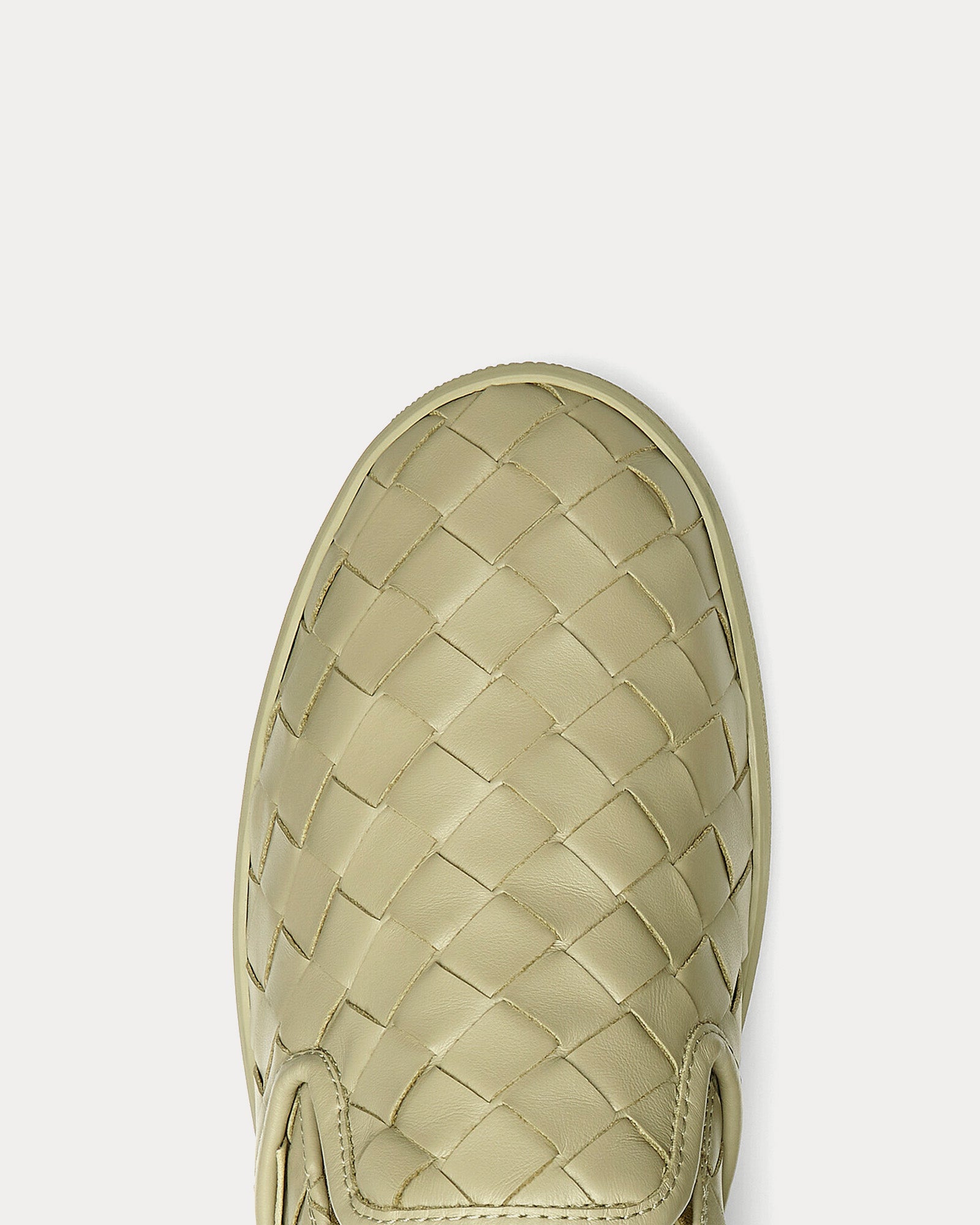 Bottega Veneta Sawyer Intrecciato Travertine Slip On Sneakers - 4