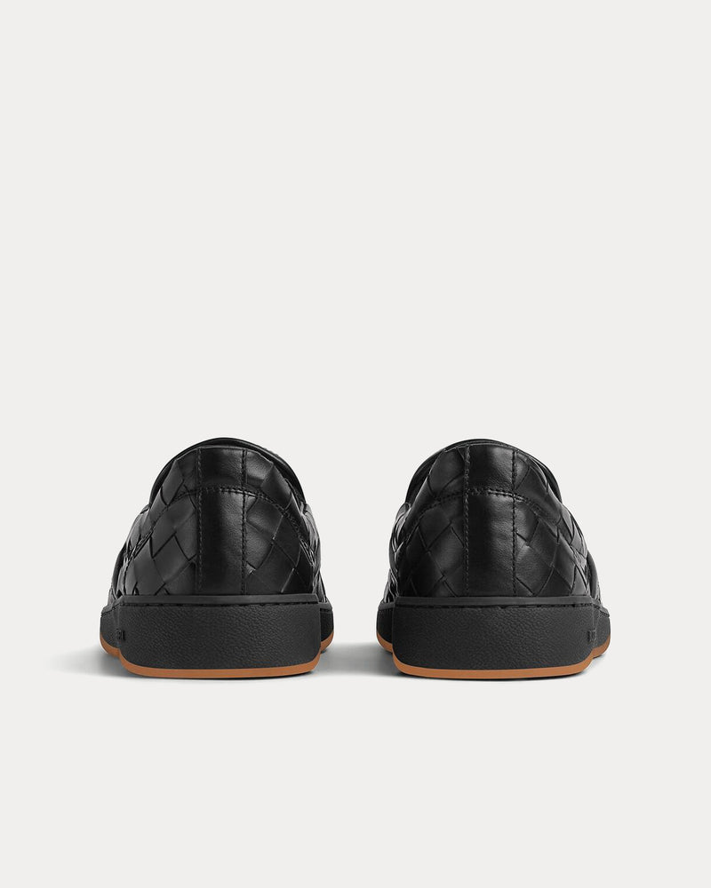 Bottega Veneta Sawyer Intrecciato Black Slip On Sneakers - 3