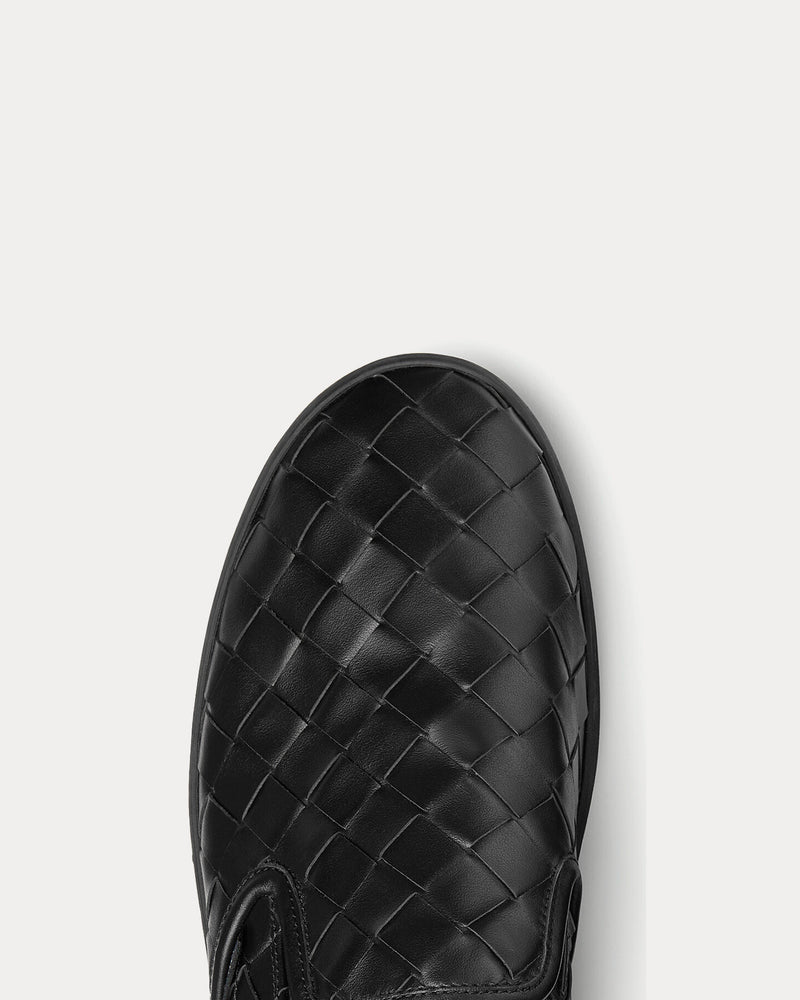 Bottega Veneta Sawyer Intrecciato Black Slip On Sneakers - 4