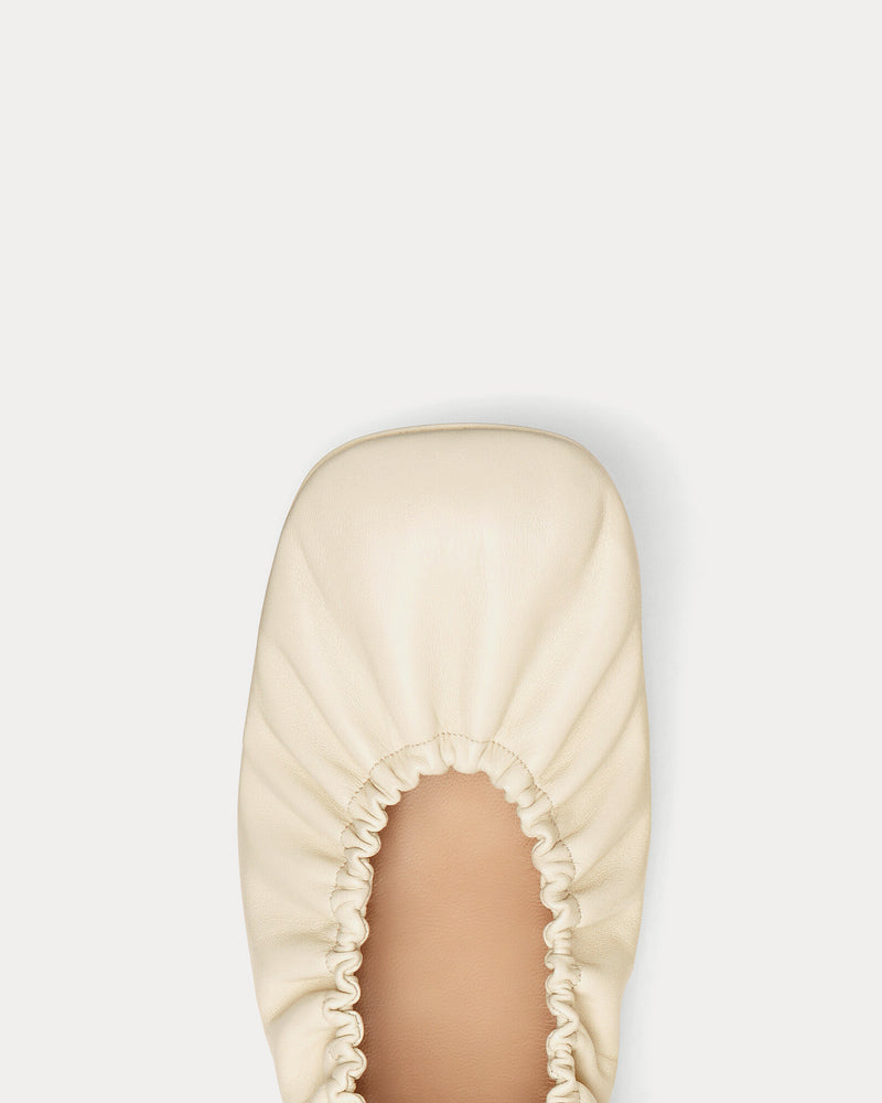 Bottega Veneta Shore Ballerina Sea Salt Slip Ons - 4