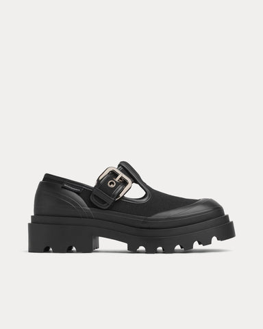 Bottega Veneta Trek Mary-Jane Black Slip Ons