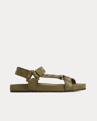 Bottega Veneta Trip Leather Mud Sandals