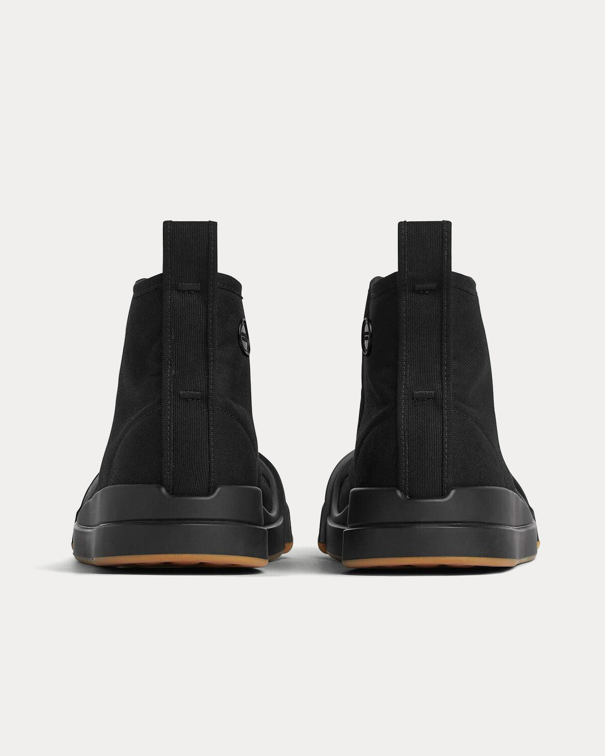 Bottega Veneta Vulcan Canvas Black High Top Sneakers - 4