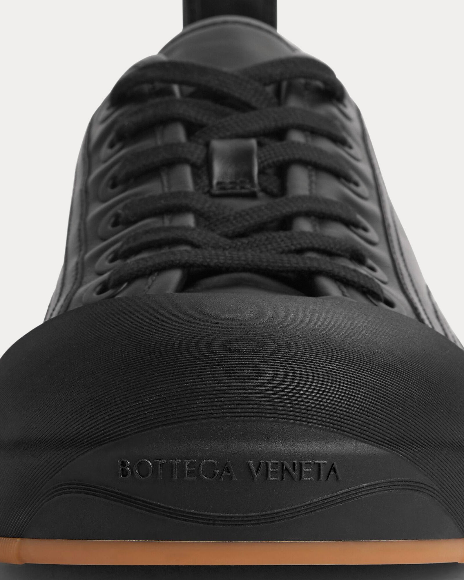 Bottega Veneta Vulcan Calfskin Leather Black Low Top Sneakers - 5