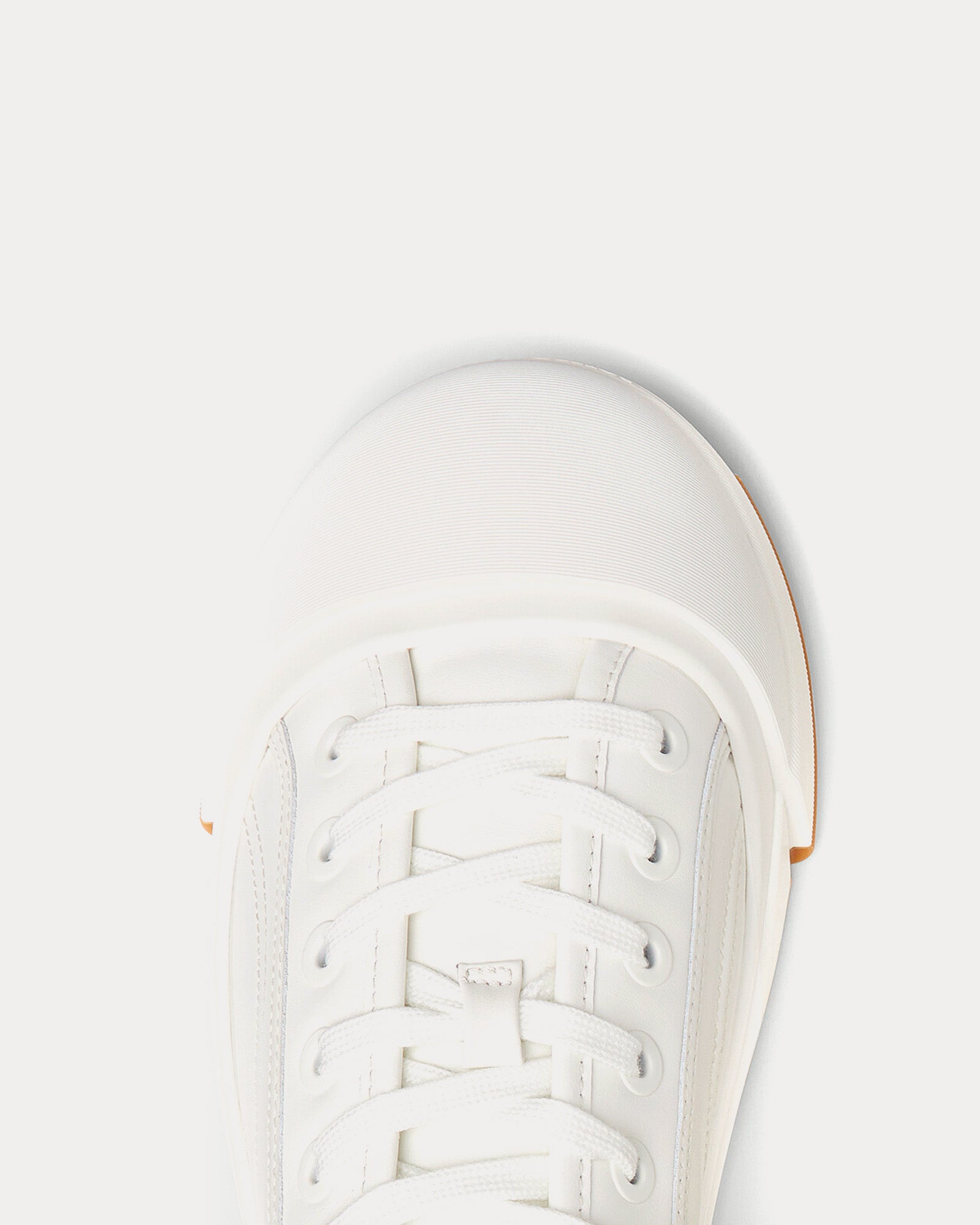 Bottega Veneta Vulcan Calfskin Leather Optic White High Top Sneakers - 5