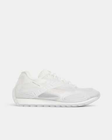 Bottega Veneta Orbit Transparent Technical Rubber & Mesh Glass / White Low Top Sneakers