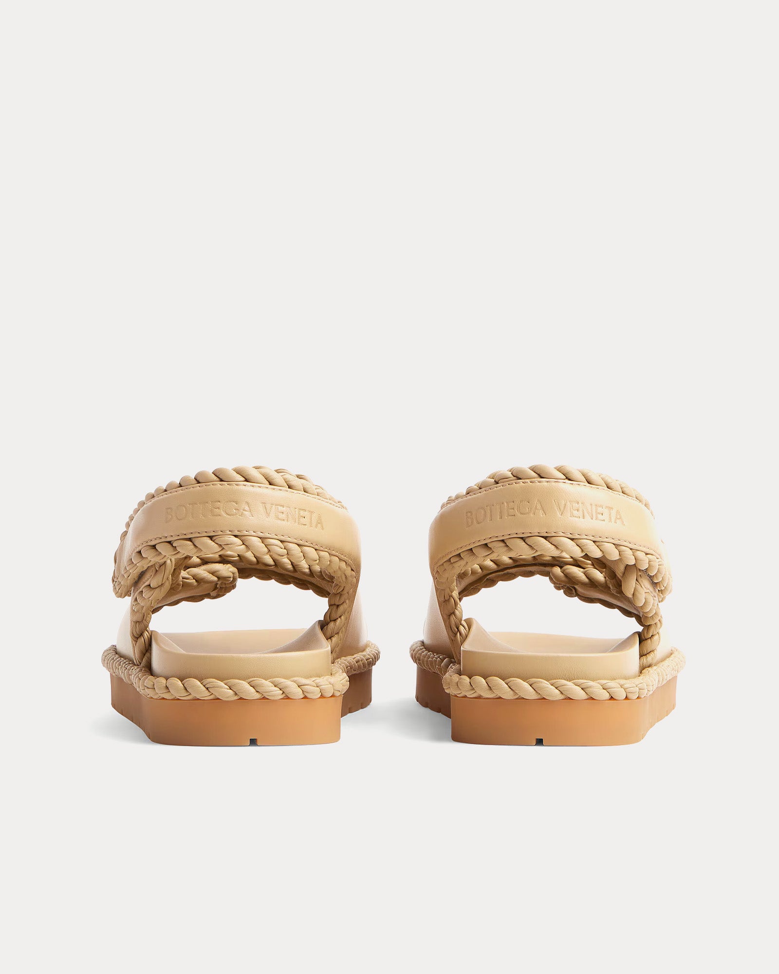 Bottega Veneta Jack Flat Cane Sugar Sandals - 3