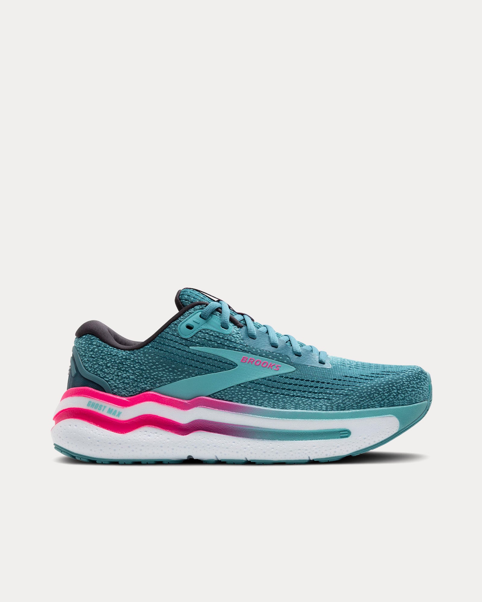 Brooks Running Ghost Max 2 Storm Blue / Knockout Pink / Aqua Running Shoes - 1