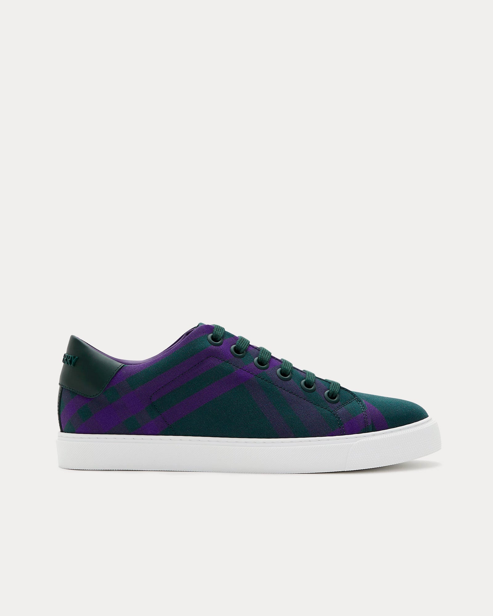 Burberry Check Cotton Royal Low Top Sneakers - 1