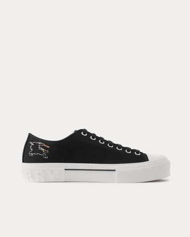 Burberry EKD Check Cotton Black Low Top Sneakers