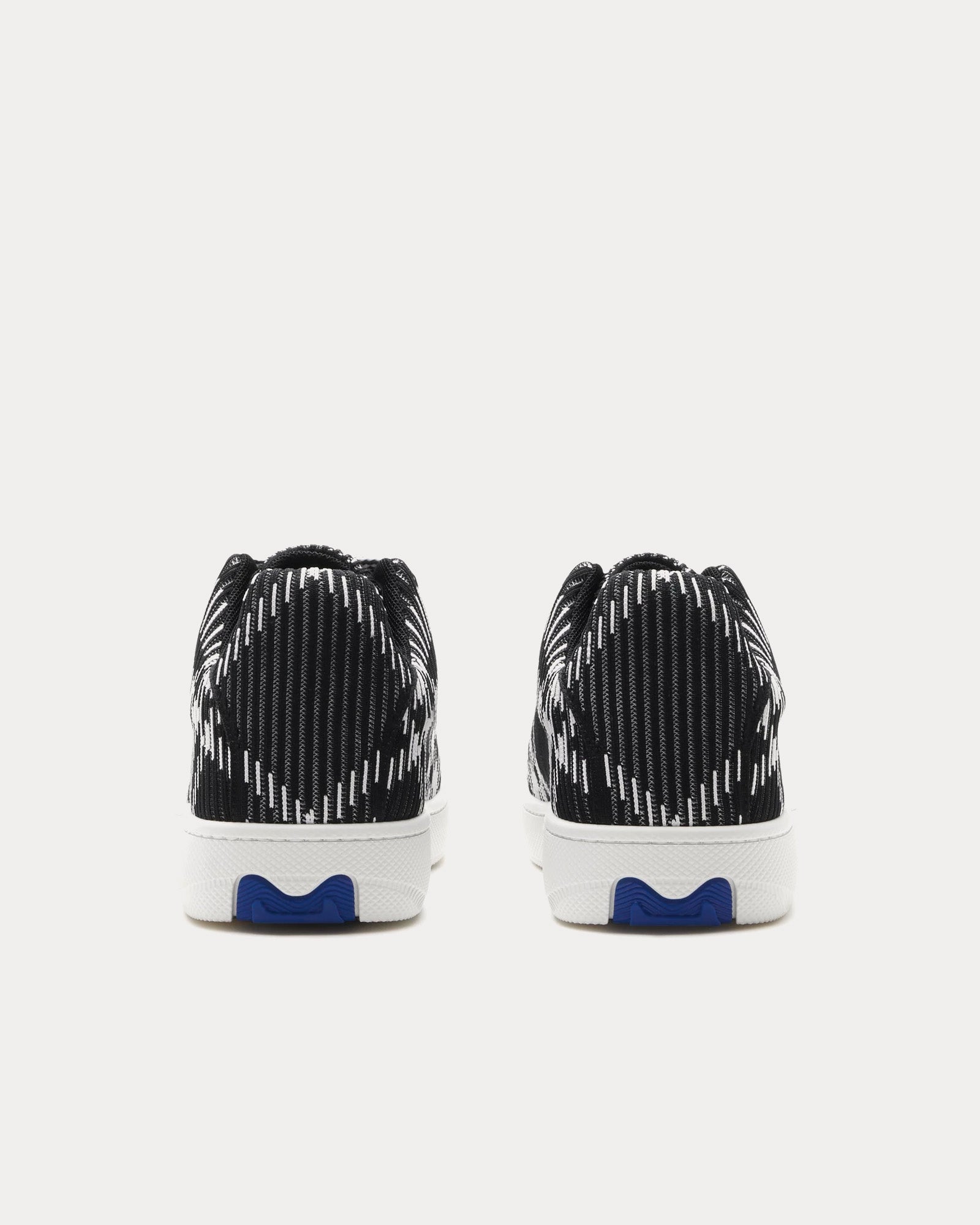 Burberry Box Check Knit Black Low Top Sneakers - 3