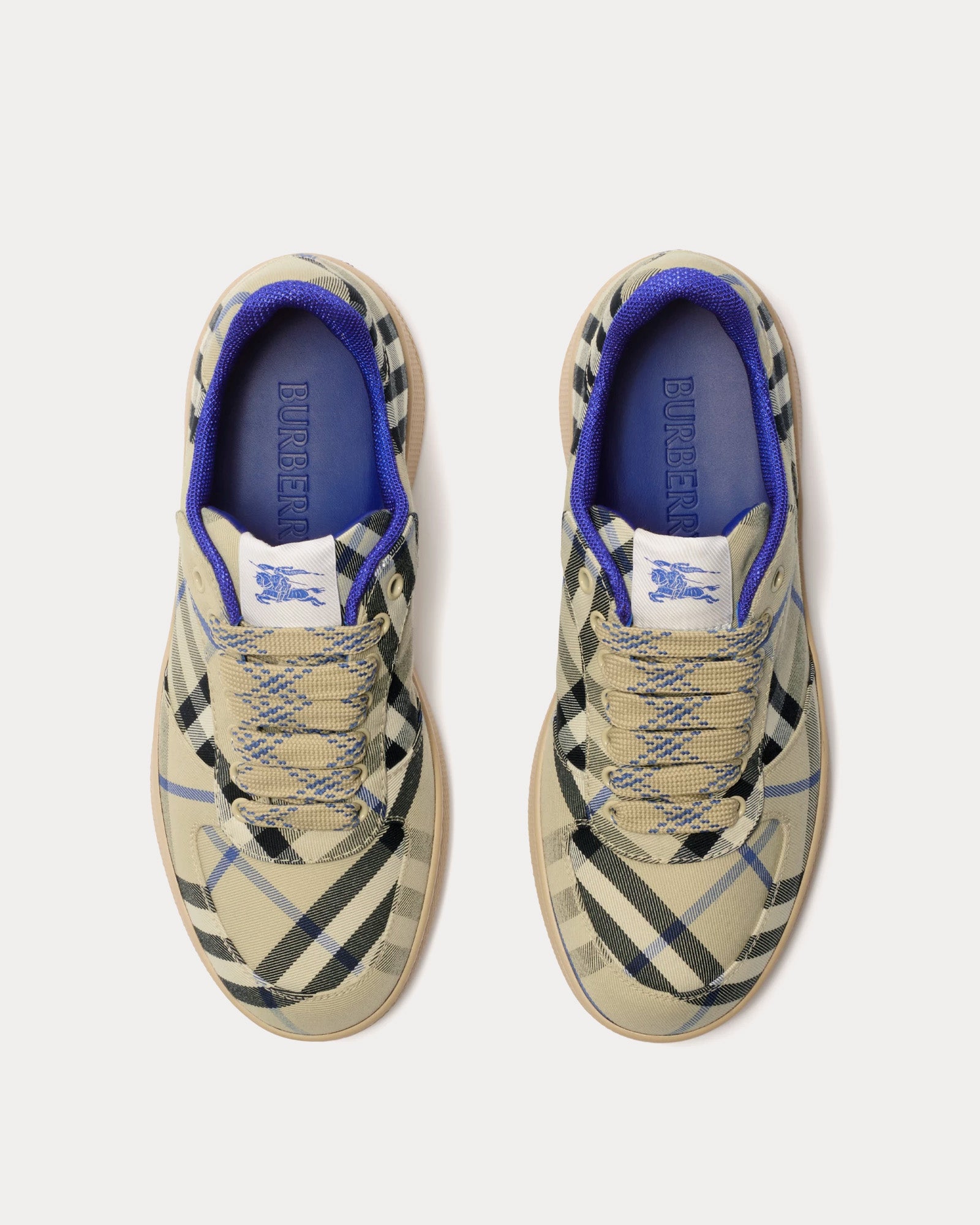 Burberry Check Terrace Lichen Low Top Sneakers - 2