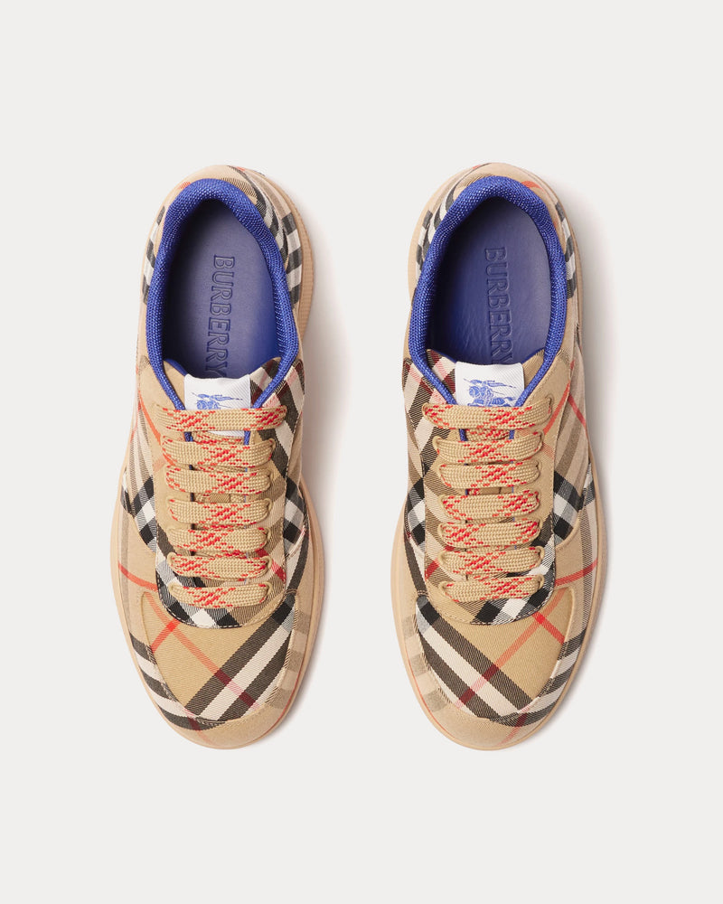 Burberry Check Terrace Sand Low Top Sneakers - 2