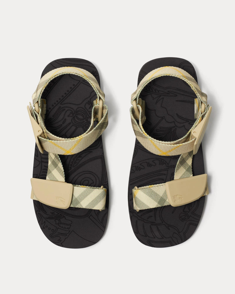 Burberry Check Trek Wheat Sandals - 2