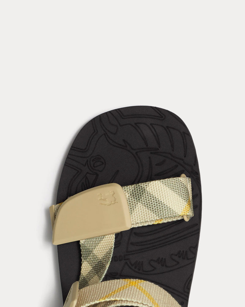 Burberry Check Trek Wheat Sandals - 4