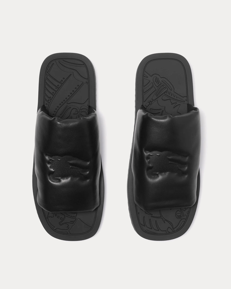 Burberry EKD Slab Black Slides - 2