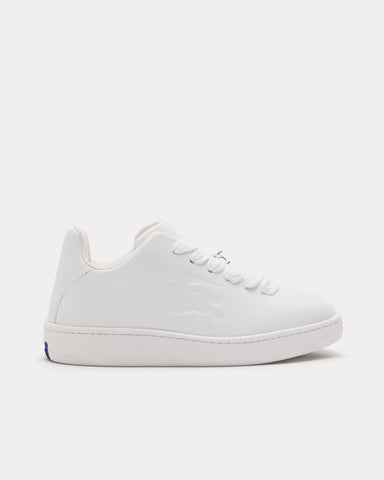 Burberry Box Leather White Low Top Sneakers