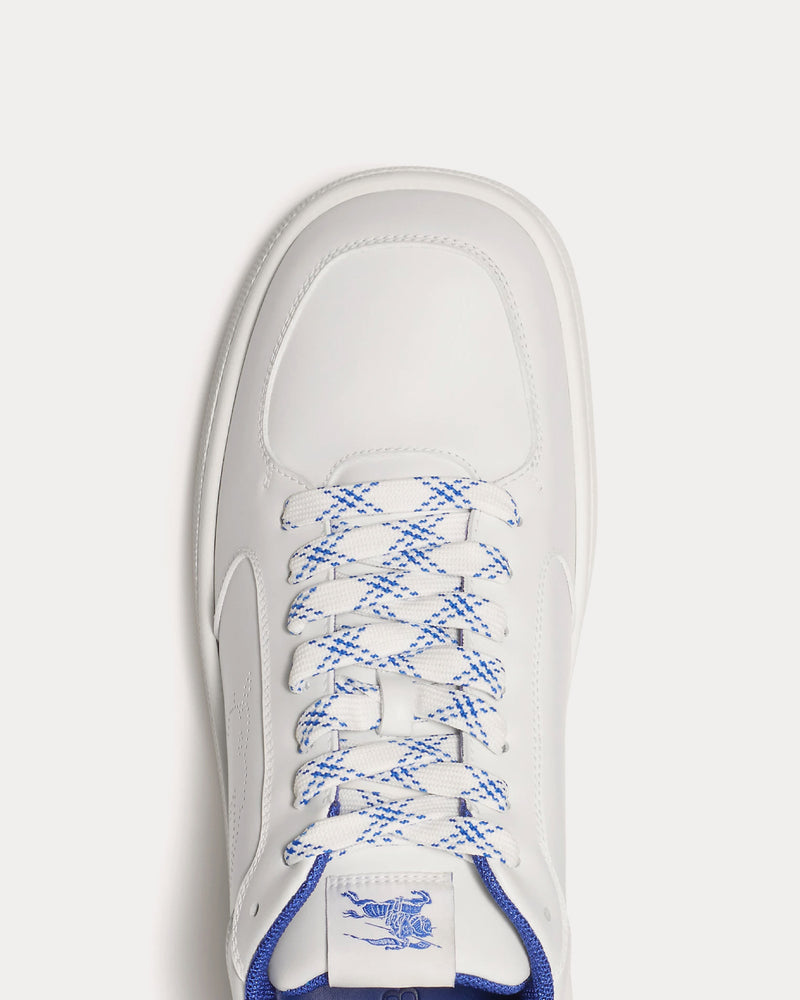 Burberry Stock Leather White Low Top Sneakers - 5