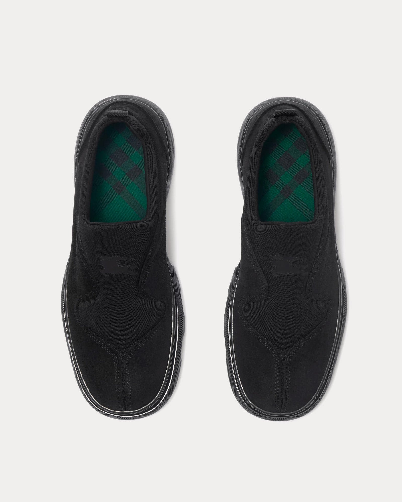 Burberry Foam Suede Black Slip On Sneakers - 2