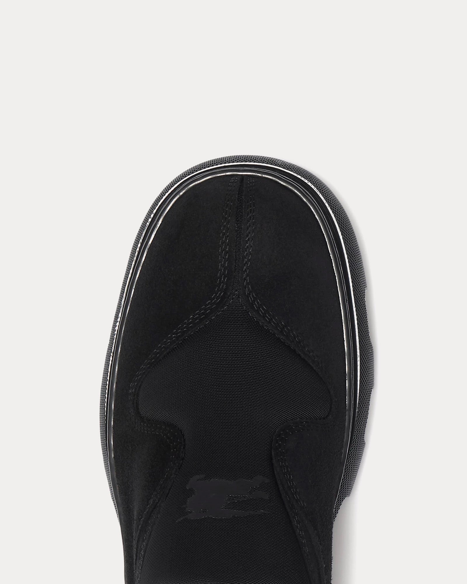 Burberry Foam Suede Black Slip On Sneakers - 5