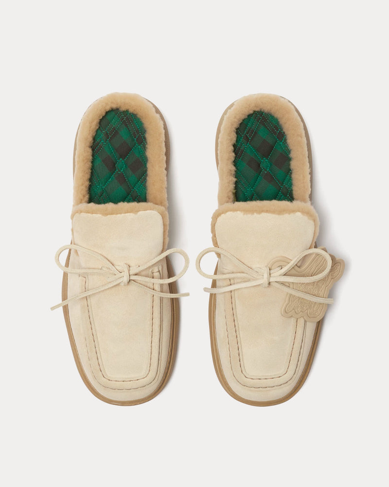 Burberry Stony Suede & Shearling Clay Mules - 2