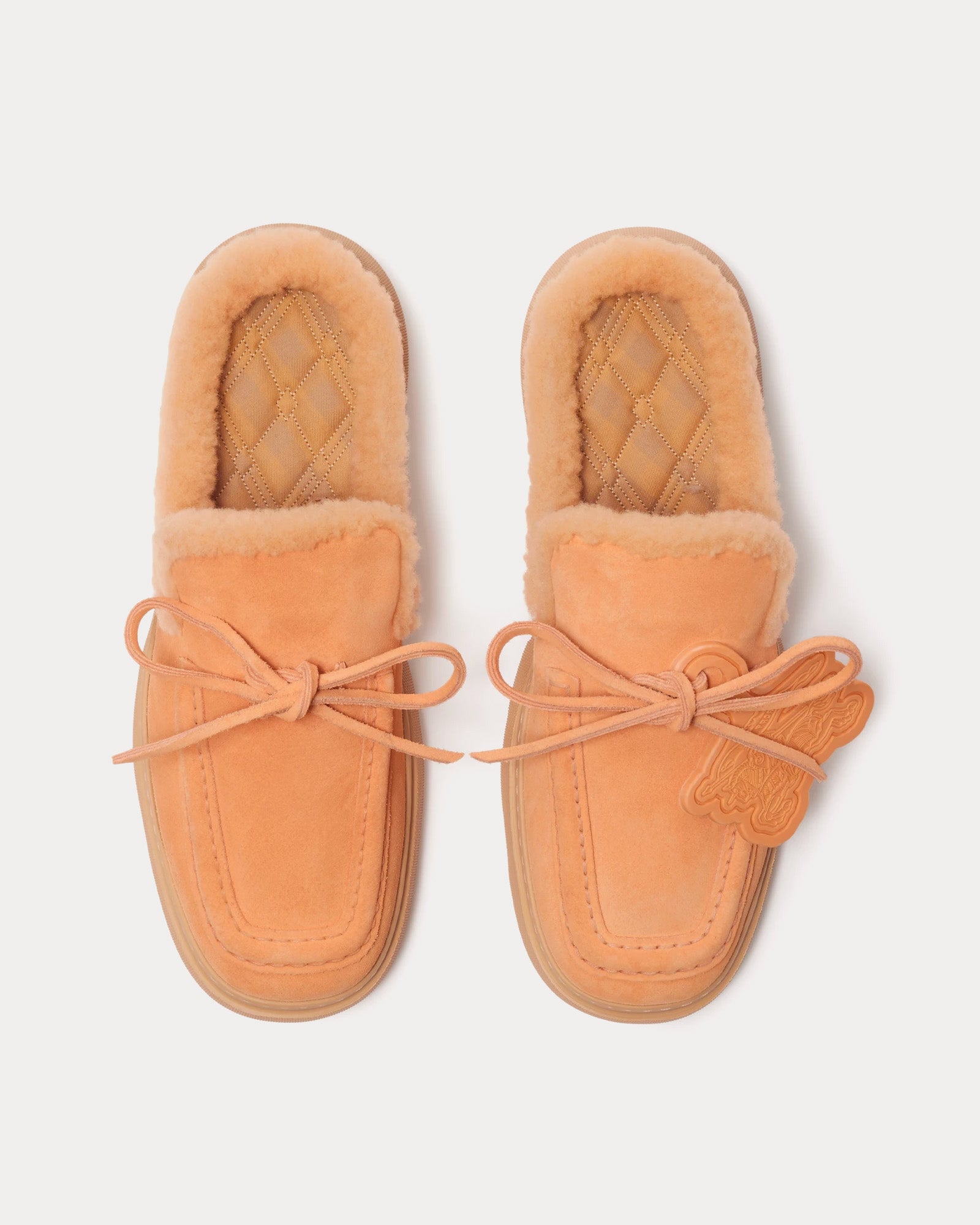 Burberry Stony Suede & Shearling Marshmallow Mules - 2