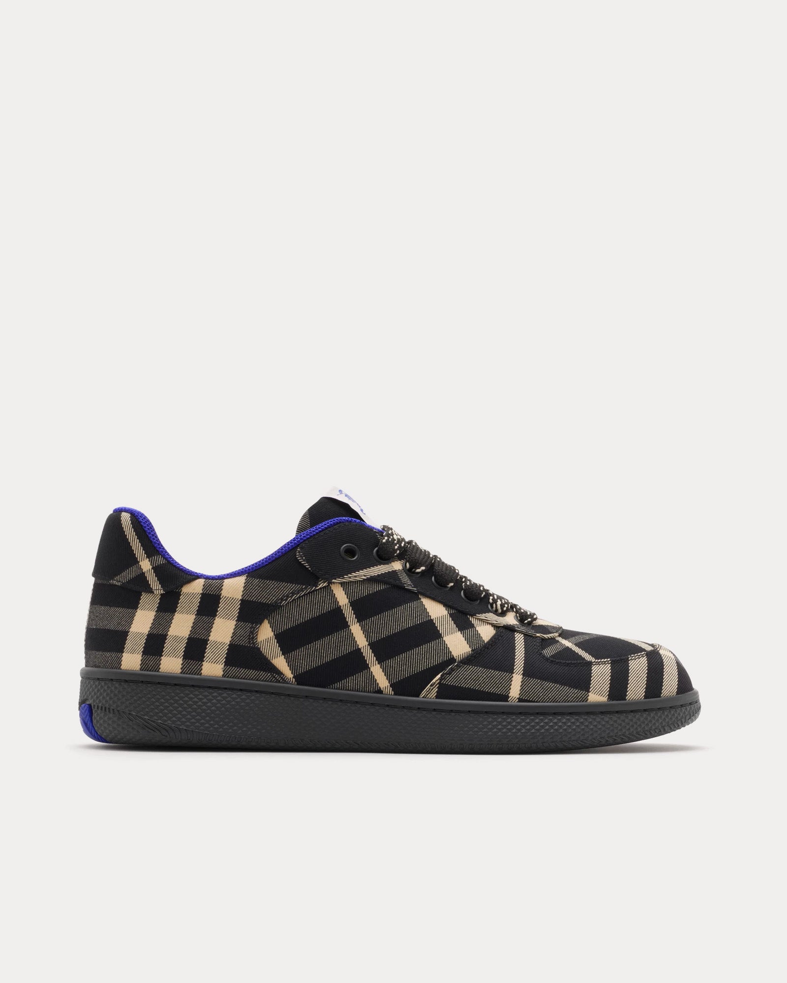 Burberry Check Terrace Black Low Top Sneakers - 1