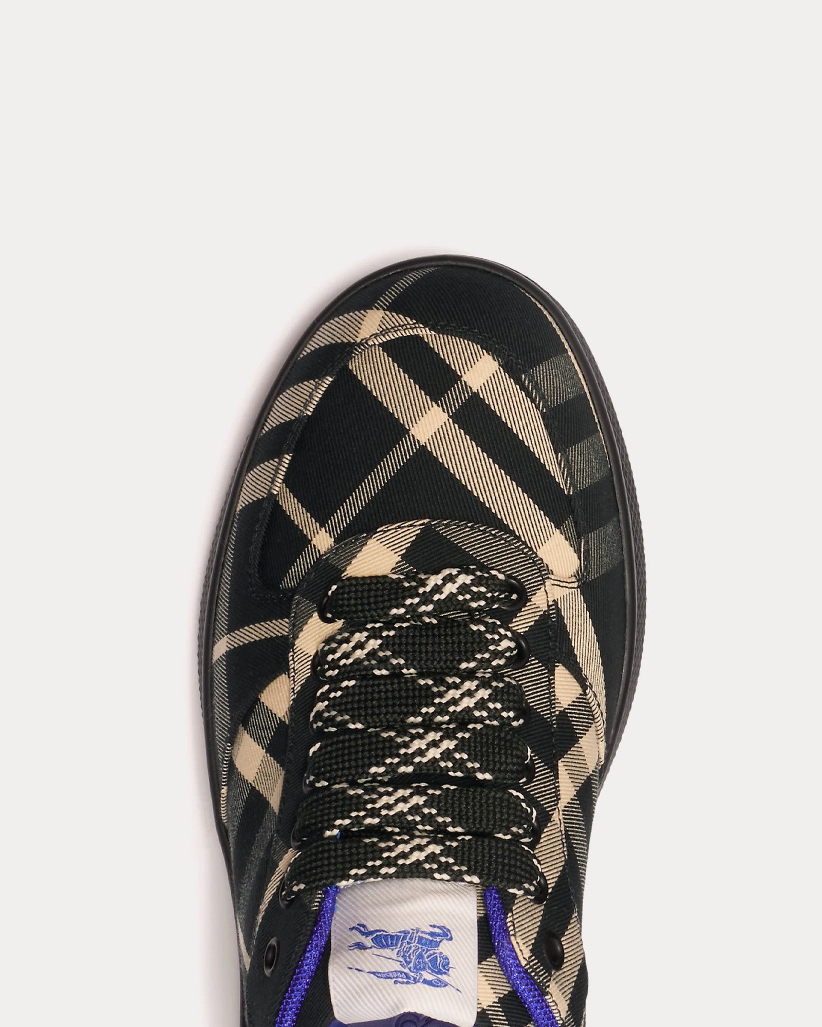 Burberry Check Terrace Black Low Top Sneakers - 5