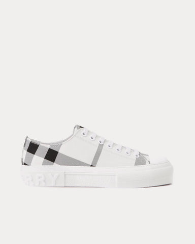 Burberry Check Cotton Black / White Low Top Sneakers