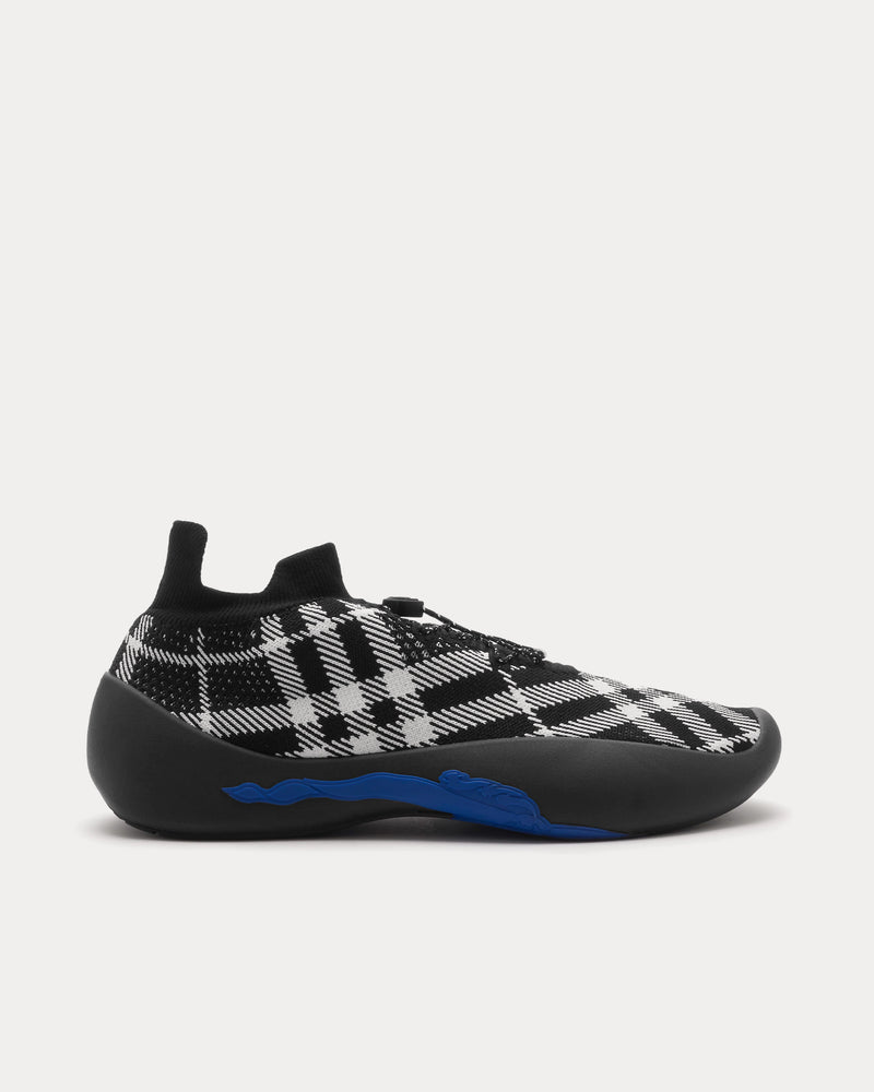 Burberry Check Neptune Knit Eclipse Low Top Sneakers - 1