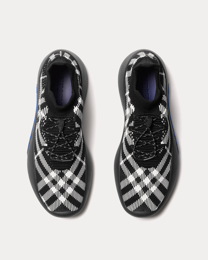 Burberry Check Neptune Knit Eclipse Low Top Sneakers - 2