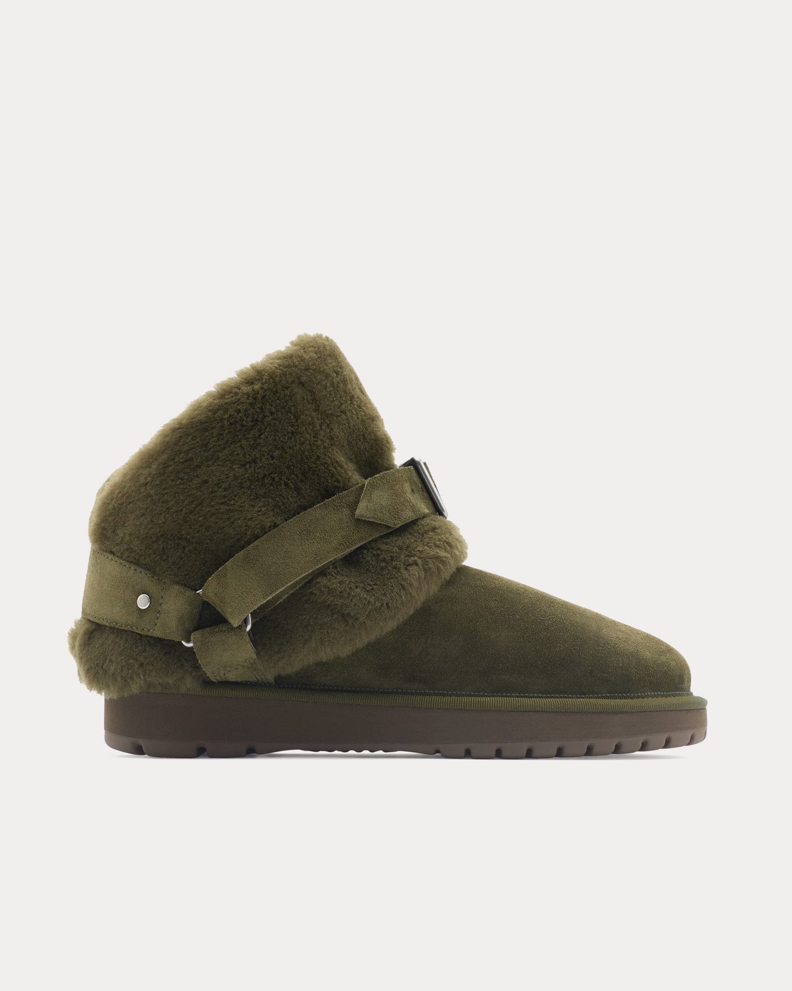 Burberry Chubby Suede & Shearling Loch Boots - 1