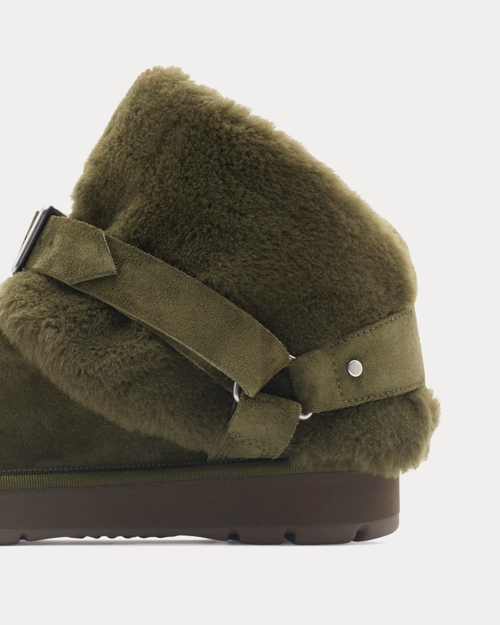 Burberry Chubby Suede & Shearling Loch Boots - 4