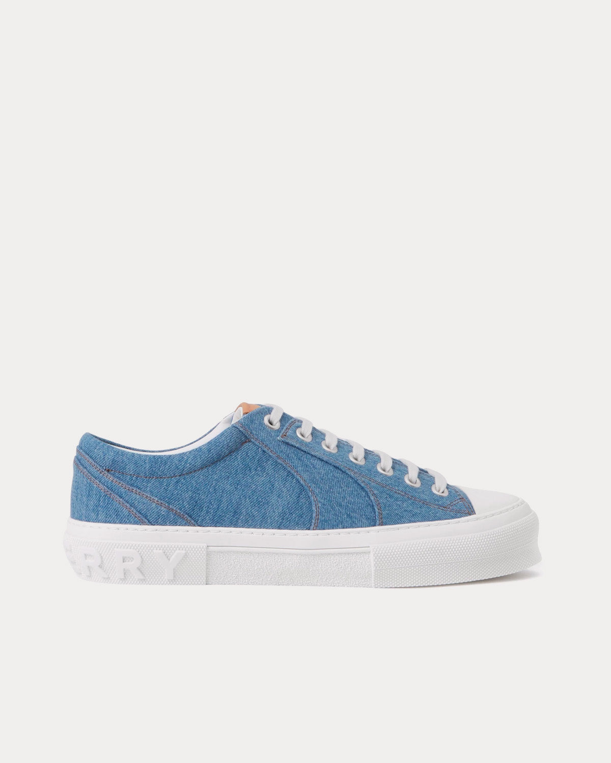 Burberry Denim Mid Blue Low Top Sneakers - 1