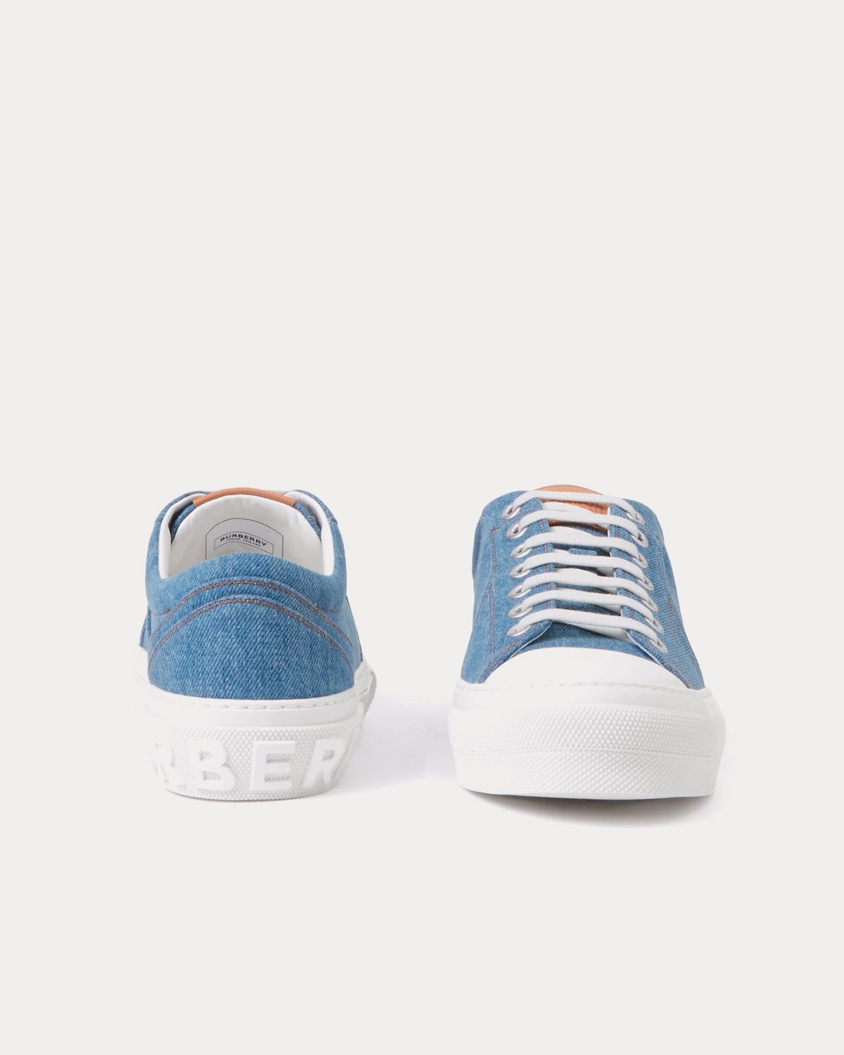 Burberry Denim Mid Blue Low Top Sneakers - 2