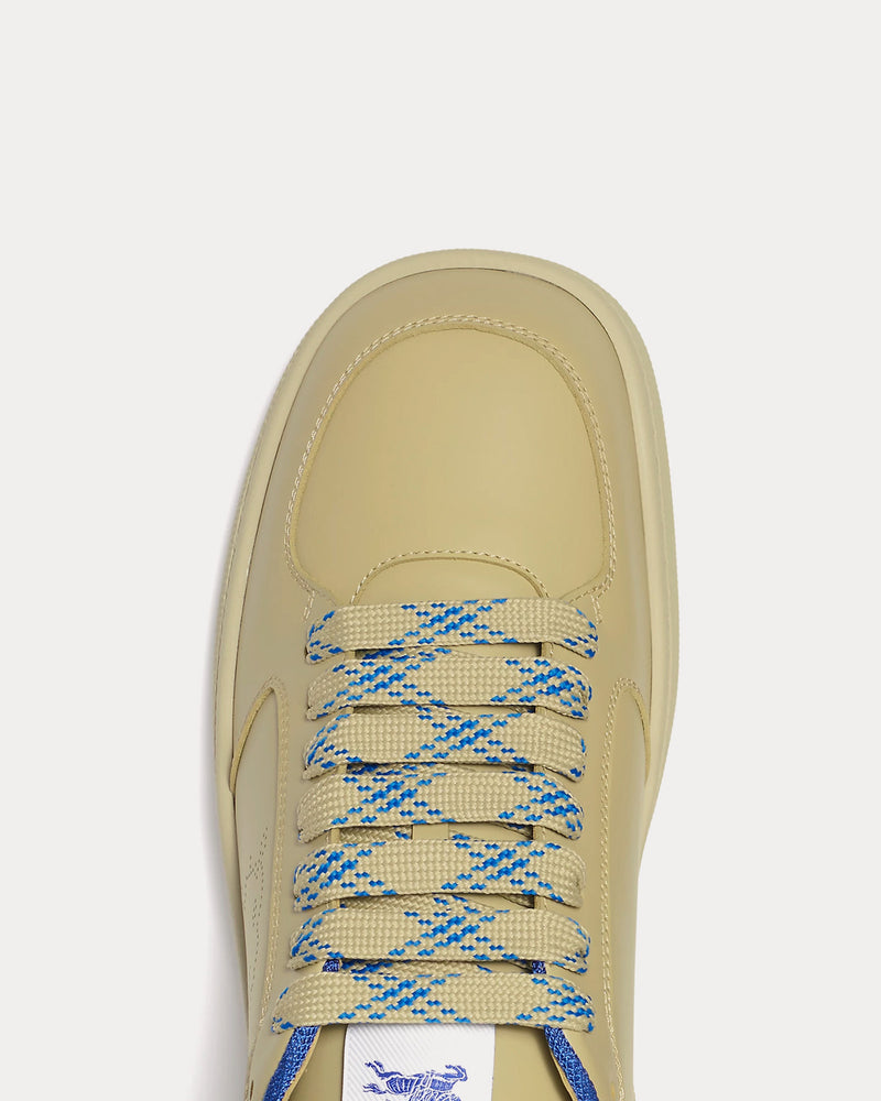 Burberry Stock Leather Hunter Low Top Sneakers - 4