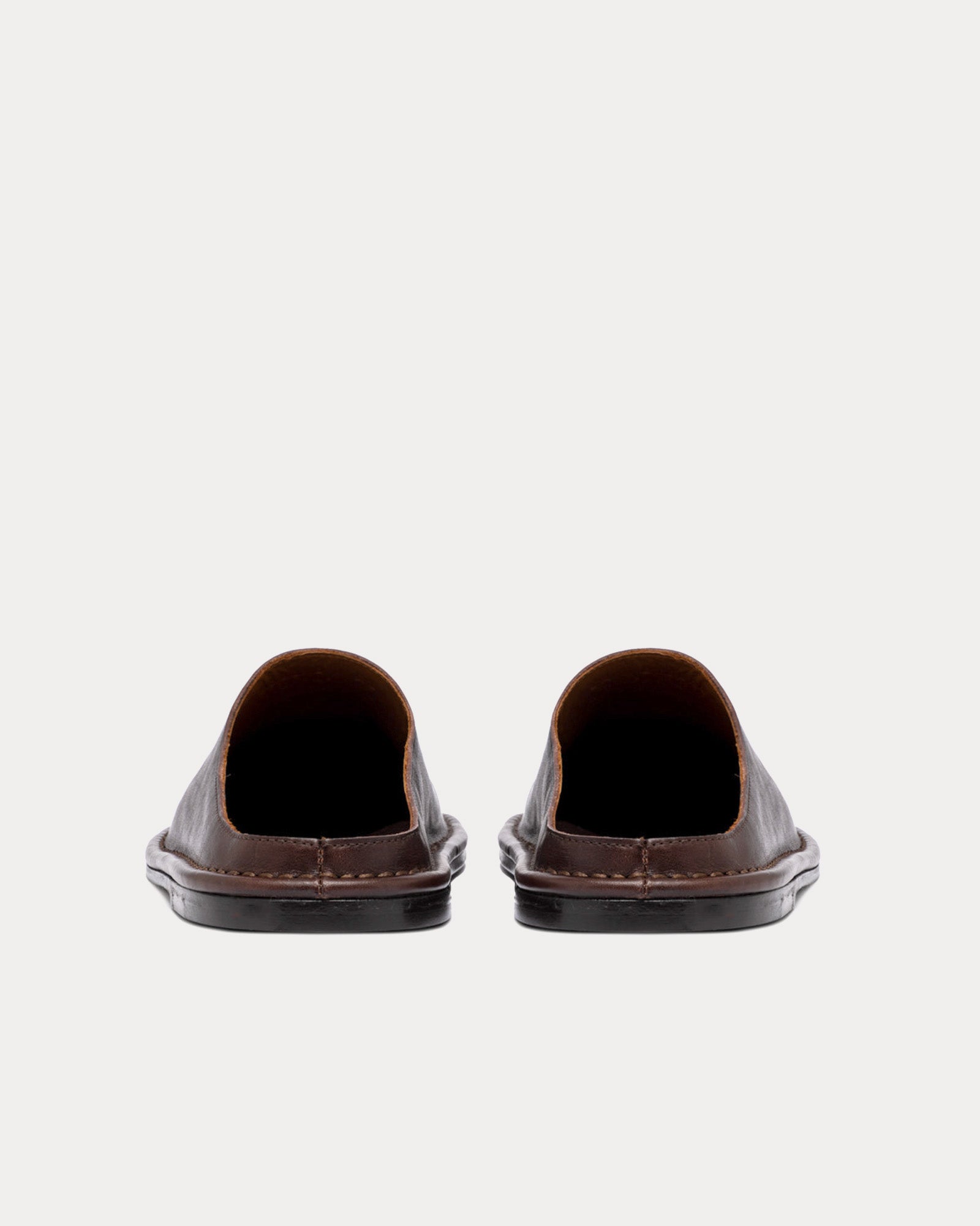 Buttero Capalbio Leather Ebony / Black Mules - 3