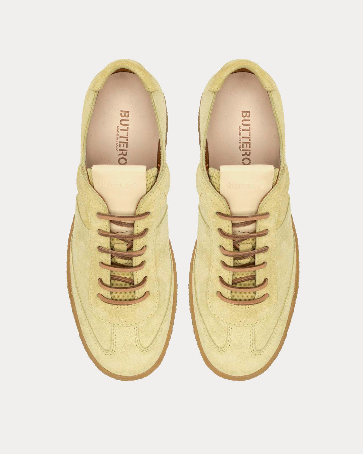 Buttero Crespo Suede Straw Low Top Sneakers - 3