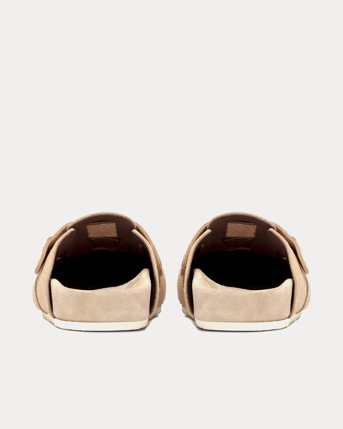 Buttero Glamping Suede Camel Brown Mules - 3