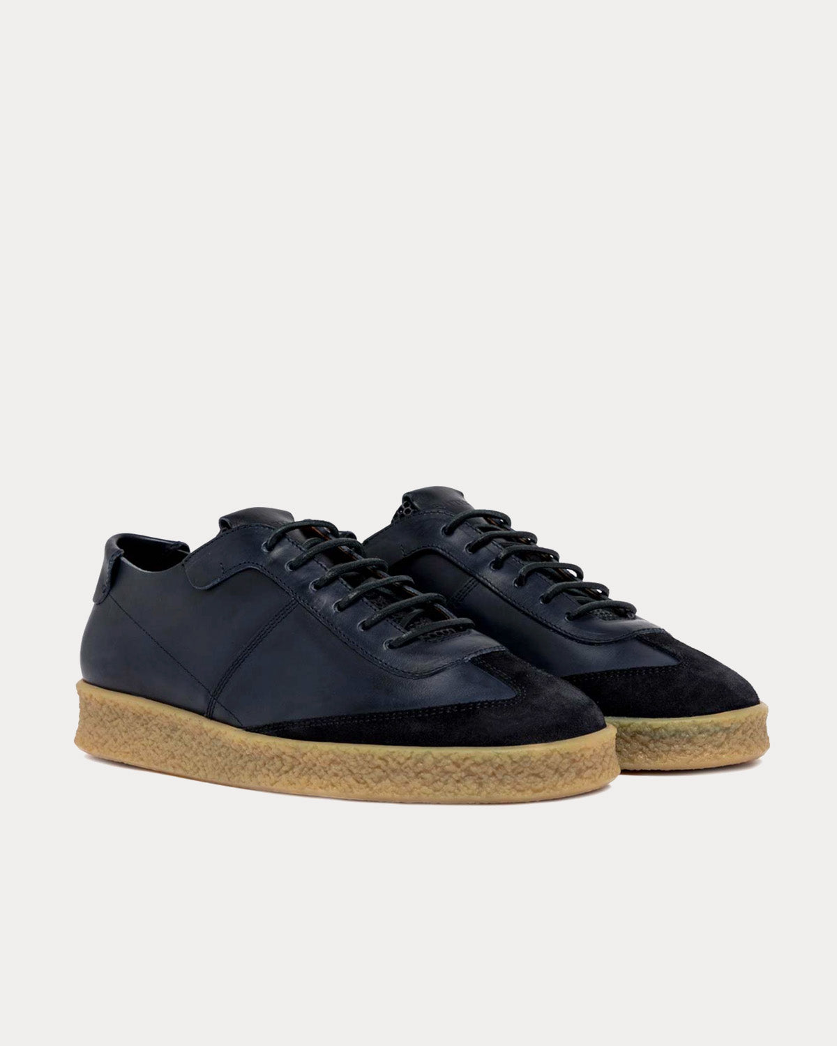 Buttero Crespo Denim Leather Low Top Sneakers - 3