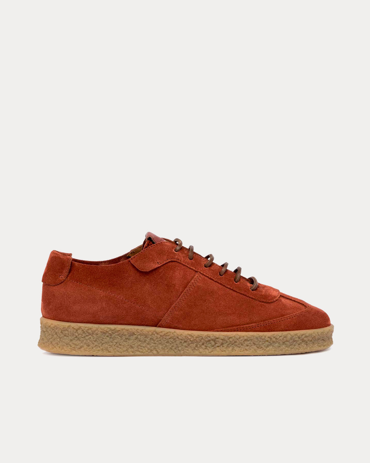 Buttero Crespo Rust Red Suede Low Top Sneakers - 1