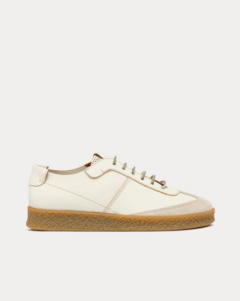 Buttero Crespo White Leather Low Top Sneakers - 1