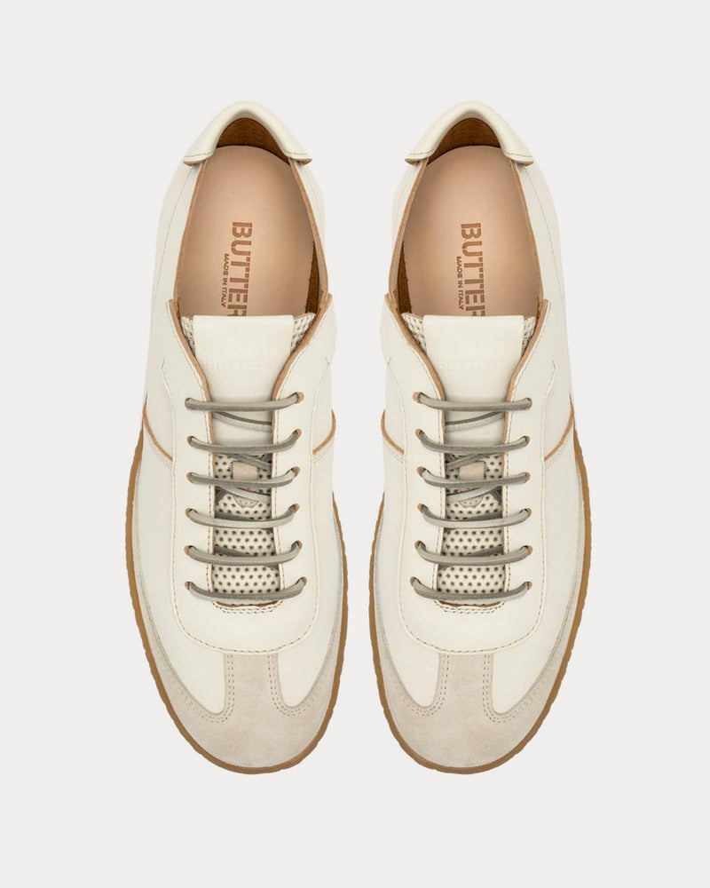 Buttero Crespo White Leather Low Top Sneakers - 2