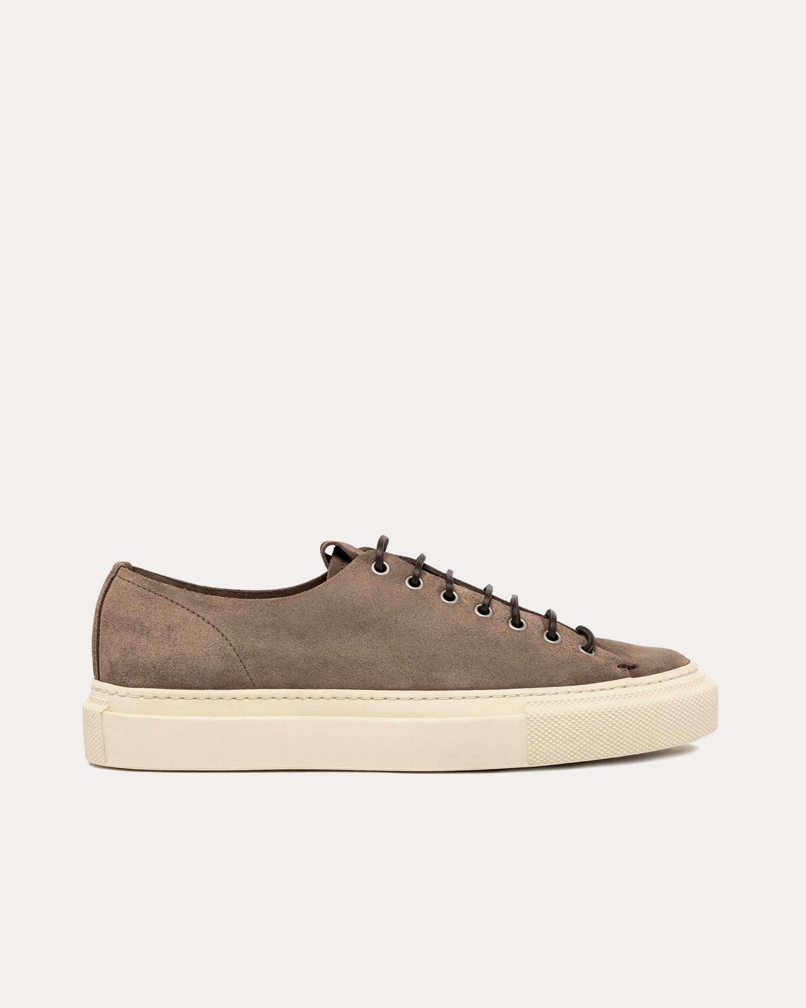 Buttero Tanino Suede Tobacco Brown Low Top Sneakers - 1