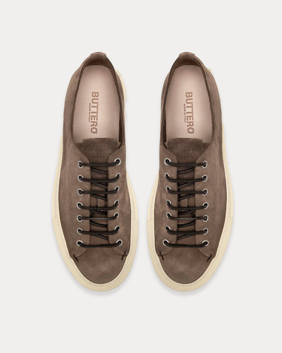 Buttero Tanino Suede Tobacco Brown Low Top Sneakers - Sneak in Peace