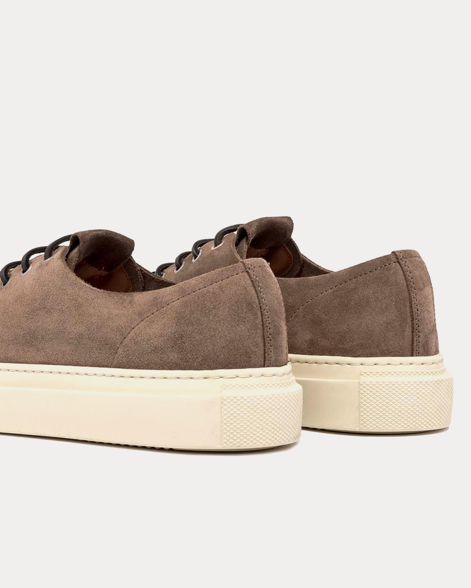 Buttero Tanino Suede Tobacco Brown Low Top Sneakers - 3