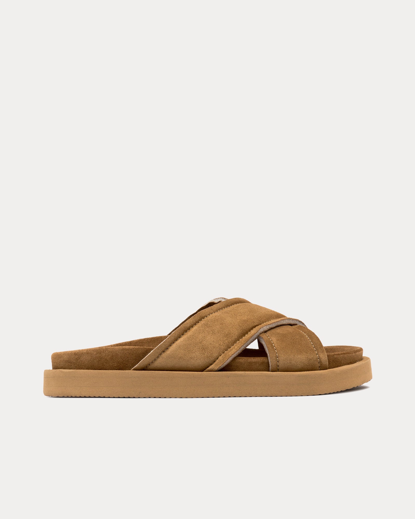 Buttero Zeus Suede Copper Brown Sandals - 1