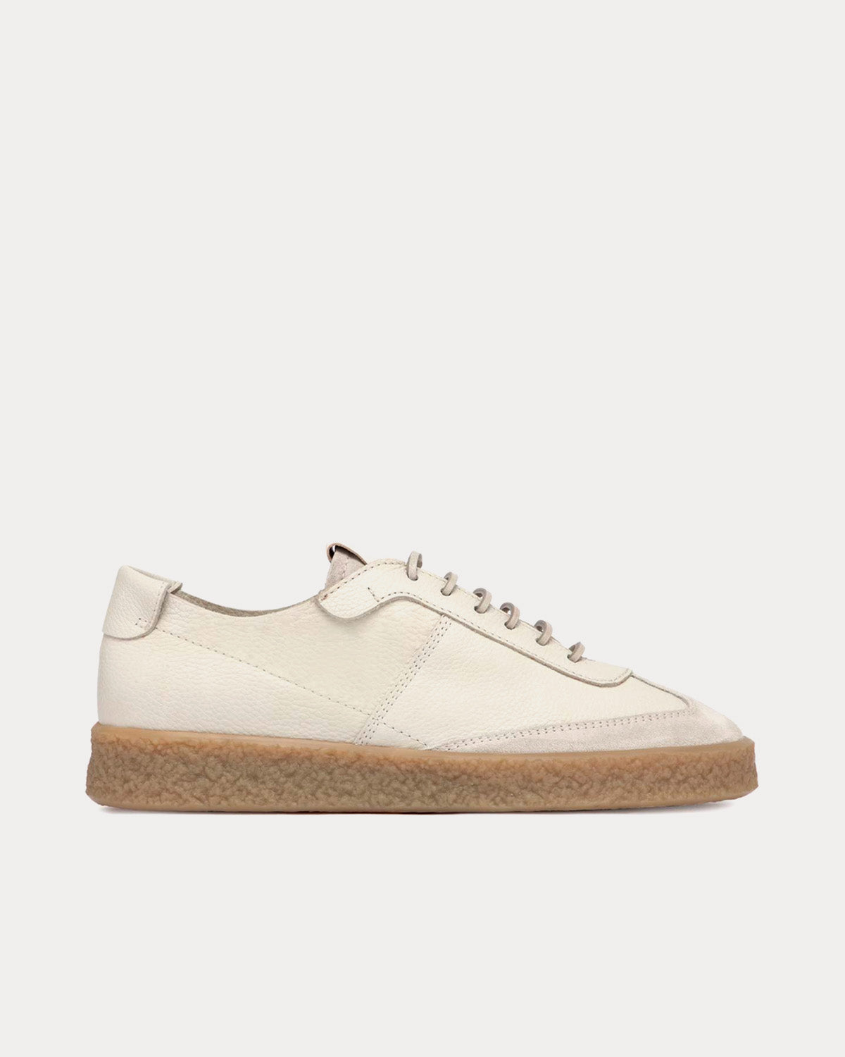 Buttero Crespo Leather White Low Top Sneakers - 1